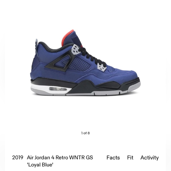 AIR JORDAN 4 Retro WNTR GS ☆ Loyal Blue ☆ WINTERIZED ☆ 4 Youth or 5.5 Wmns ☆ EUC - Picture 10 of 11
